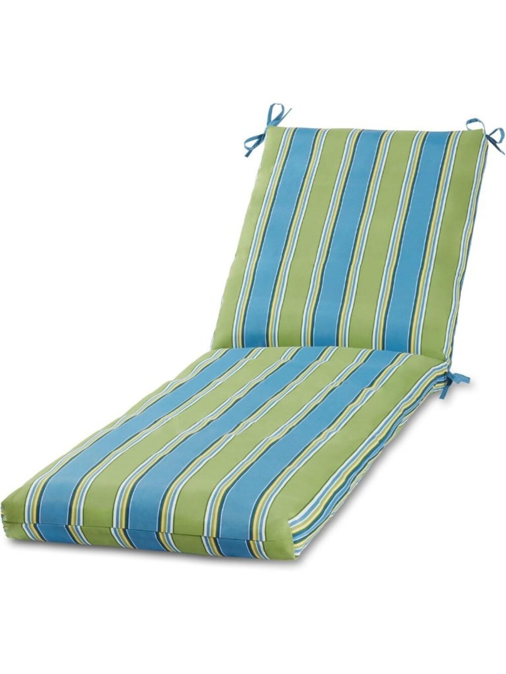 Modern Outdoor Chaise Lounge Cushion with Ties – Durable Polyester Fabric